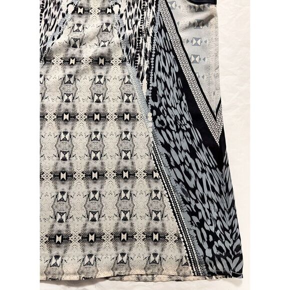 Cabi 253 Mixed Print Blue Sleeveless Tunic Tank Top S Lightweight - Picture 10 of 13